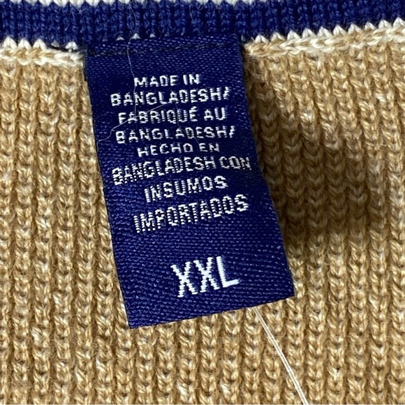 IZOD Honeycomb Crewneck Sweater Men's XXL Rock Heather Pullover Knit Casual NWT - Picture 7 of 15